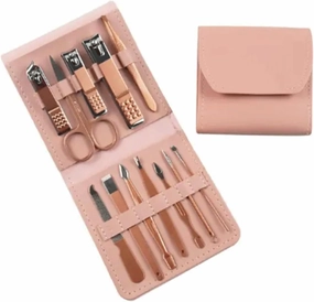 4/12/16 Pcs Stainless Steel Pedicure Care Grooming Kit Travel Mini Manicure Set Nail Clipper Kit for Traveling Home Use