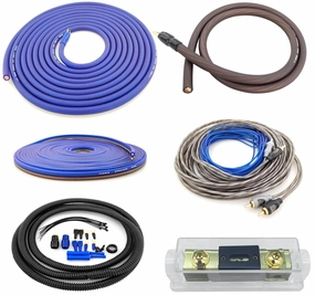4 Gauge 100% Copper OFC Complete Amplifier Wiring Kit | True Spec 4 AWG (American Wire Guage) for Automotive Car Audio Subwoofer Amp Install (incl Power Ground Cable RCA Speaker Remote Wires)