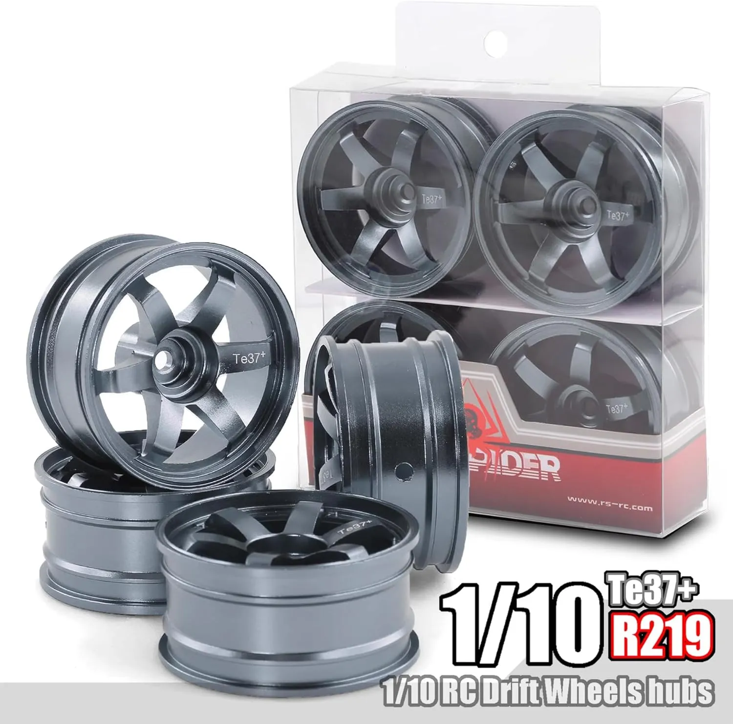 4PCS Aluminum 1/10 On-Road Wheel Hub 1.77“OD RC Dirft Racing Wheel Rims Fit for HSP Tamiya TT01 TT02 Kyosho XV02 XV01 RedCat Sakura WLtoys