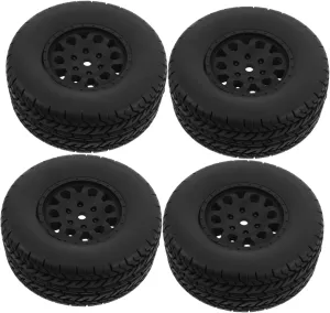 4pcs High-Speed Car Tires for Remote Control Models Racing Wheels for Indoor and Outdoor Use Compatible Mini Cars and Toy Vehicles for Projects
