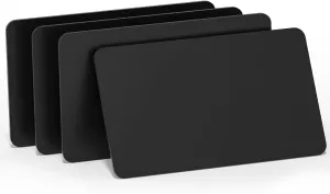 50pcs Black NFC Tags - NFC Business Cards, 215 Cards, Blank, Rewritable, 504 Bytes, Programmable, iPhone Compatible