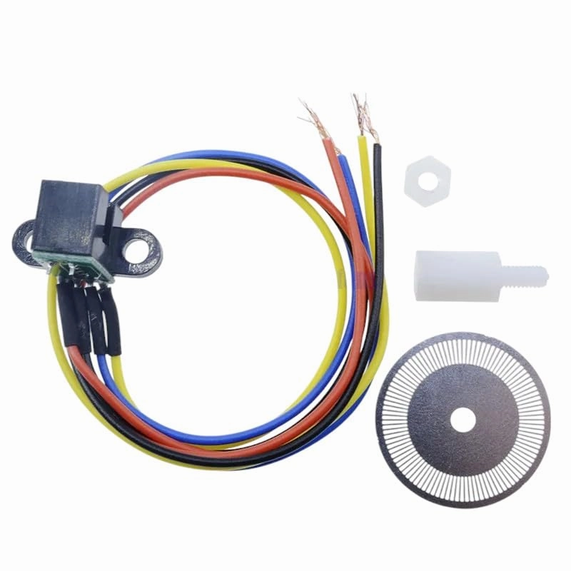 5V Photoelectric Speed Sensor Encoder Code Disc Disk Wheel for Freescale Smart Car Cutting Quadrature Signal Output New 2025 High Reliable Electronic Component, Precision, Stable Performance