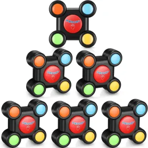 6 Pcs Light up Memory Game Handheld Electronic Toys Color Memory Quiz Puzzle Toy Electronics Handheld Games with Lights and Sounds for Kids Adults Party Favour (Cute,3.07 x 3.07 x 1 in)