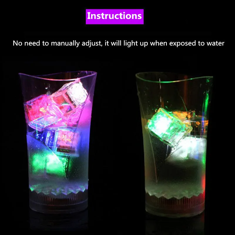 6pcs LED Glowing Ice Cubes