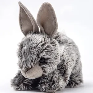 9.5" Gray Rabbit Plush Toy, Stuffed Animal Plush Bunny for Kids and Adults, Ages 3 and Up
