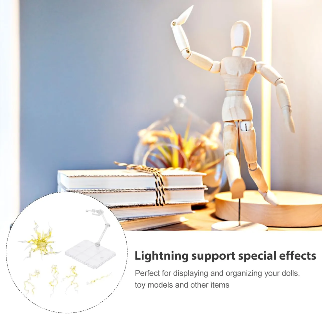 Action Figure Stand, 1 PCS Assembly Action Figure Display Holder Base Doll Model Support Stand Compatible with HG RG SHF DIY Figurine Action Model
