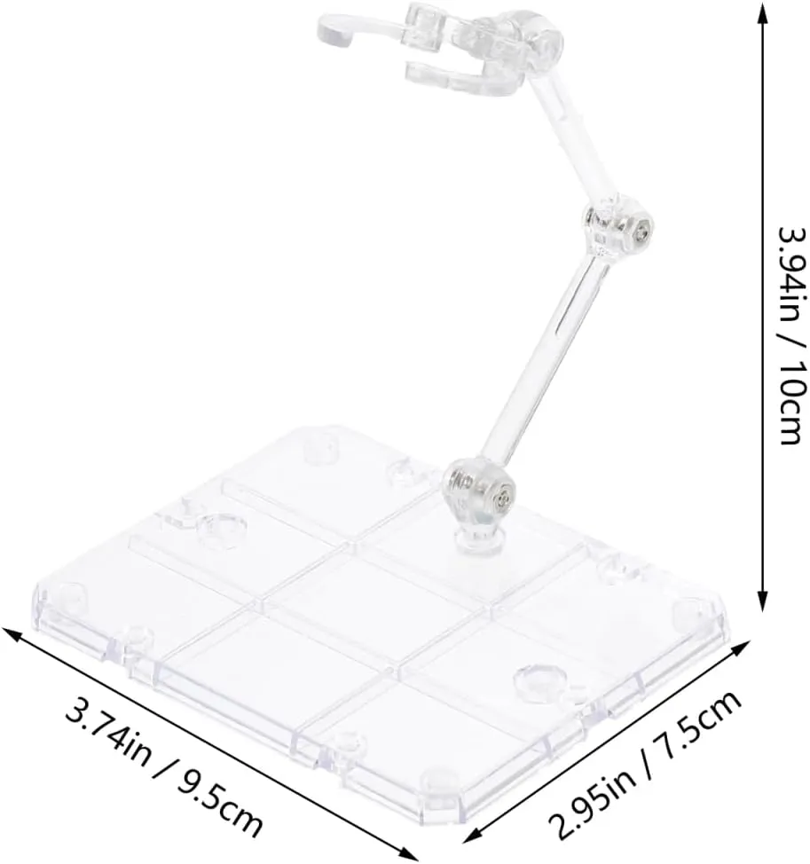 Action Figure Stand, 1 PCS Assembly Action Figure Display Holder Base Doll Model Support Stand Compatible with HG RG SHF DIY Figurine Action Model
