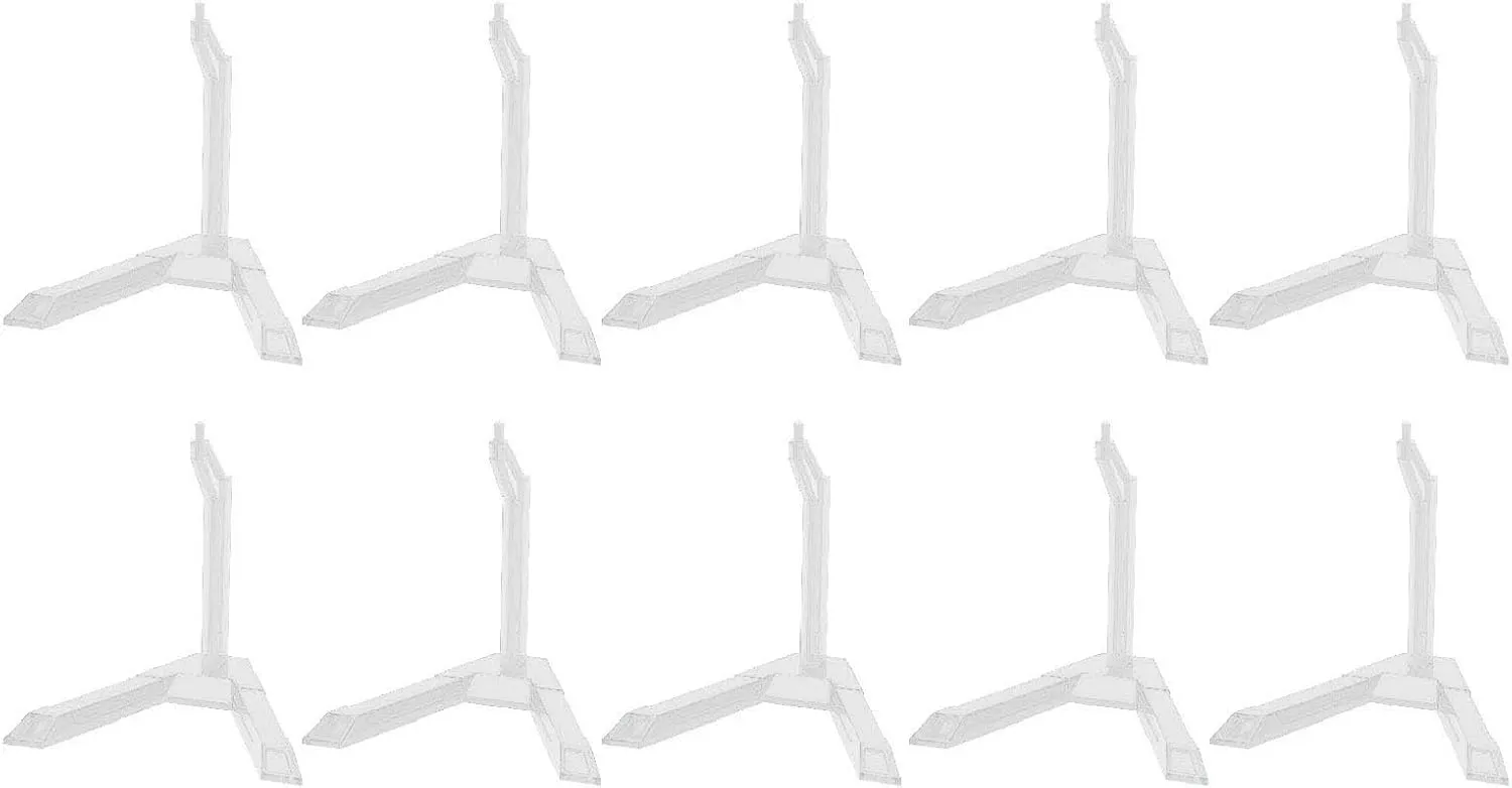 Action Figure Stand, 10pcs Action Figure Display Stand Multipurpose Plastic Flexible Figure Holder Base Figure Stand Flexible for SD BB HG 1/144 Scale Action Figures Model