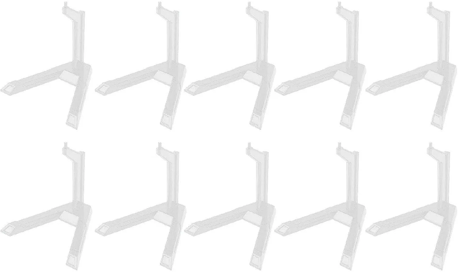 Action Figure Stand, 10pcs Action Figure Display Stand Multipurpose Plastic Flexible Figure Holder Base Figure Stand Flexible for SD BB HG 1/144 Scale Action Figures Model