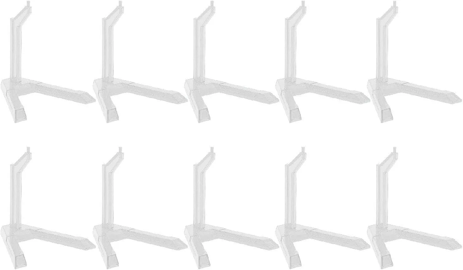 Action Figure Stand, 10pcs Action Figure Display Stand Multipurpose Plastic Flexible Figure Holder Base Figure Stand Flexible for SD BB HG 1/144 Scale Action Figures Model