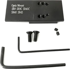 Ade Advanced Optics Optic Mount Plate for Ruger SR9, SR9c, SR40, SR40c, and SR45 Pistols