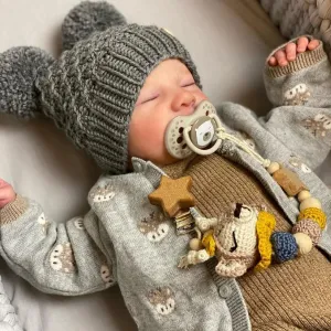 ADFO Realistic Reborn Baby Dolls Boy - 20-Inch Lifelike Soft Feeling Baby Doll Real Life Reborn Dolls Anatomically Correct Newborn Toy for Age 3  & Collection