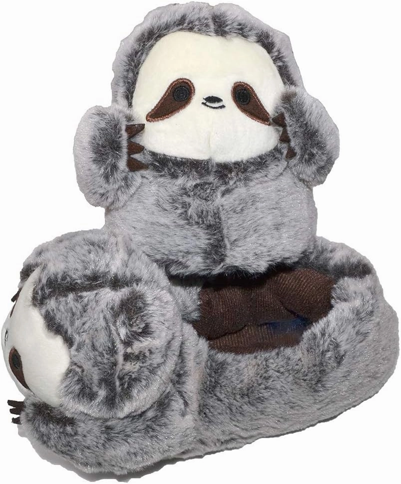 adult kids bunny toddler penguin sloth flamingo slippers for women stuffed animal slippers