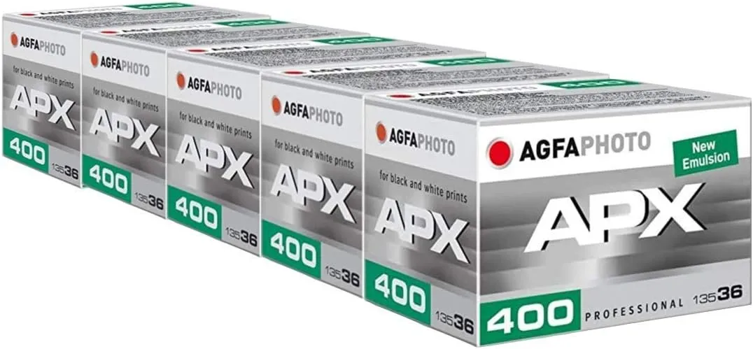 AgfaPhoto APX 400 135-36 Negative Fim S/W Pack of 5