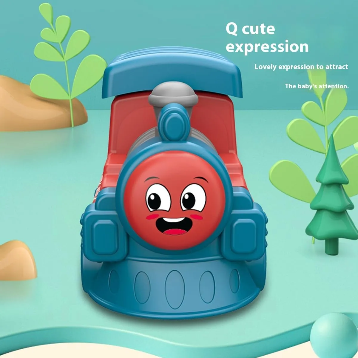 Aimery Push-Type car Toys, Push-Back Fun hat car, Children's Smart self-Driving car, a Variety of Mini Pull-Back Cars, Push-top Cars Suitable for Boys Aged 2 3 4 5 (Press The Inertia Police car)