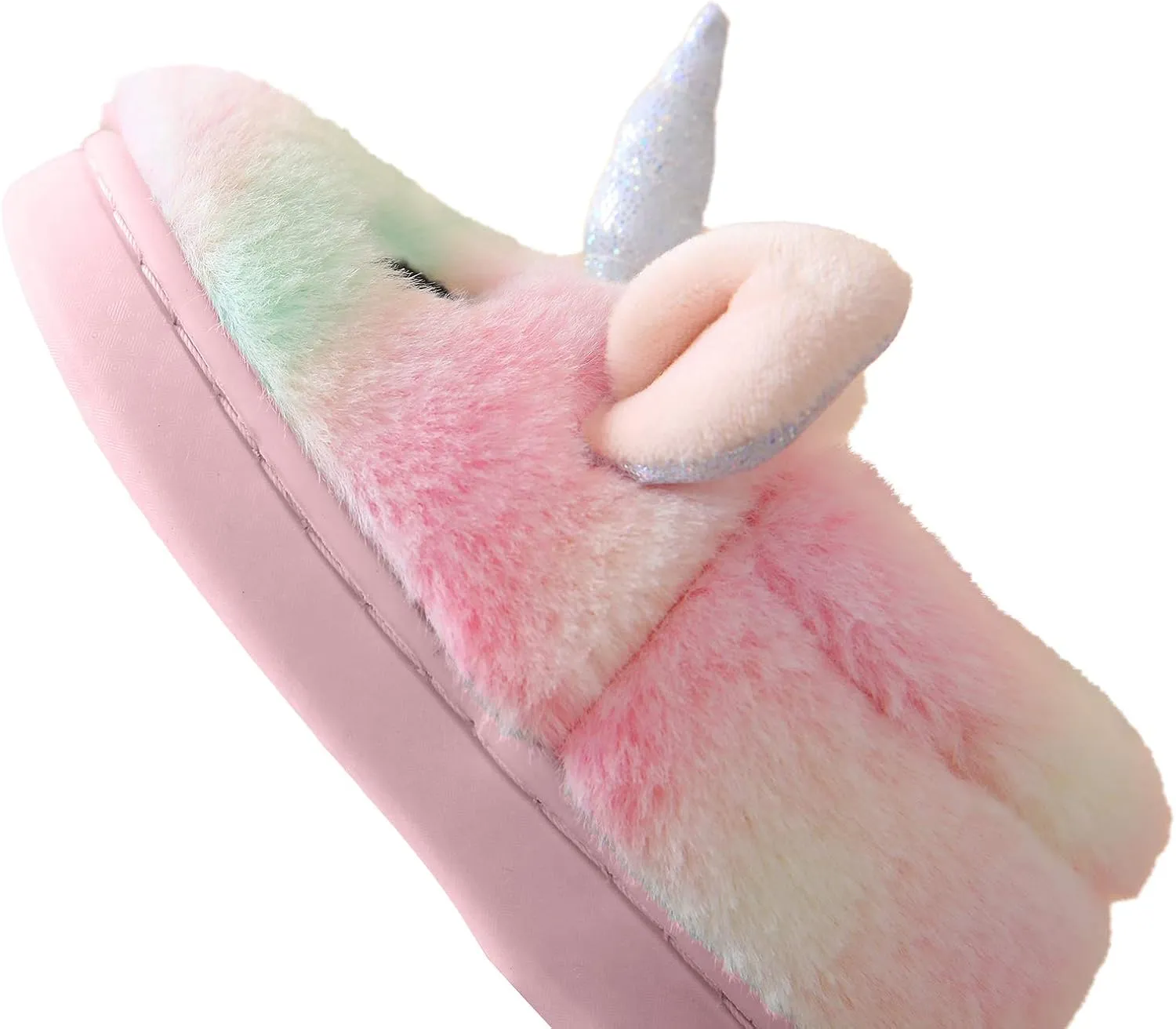 Ainikas Boys & Girls Toddler Plush House Slippers - Warm, Fluffy, Fuzzy Nonslip Winter Slippers