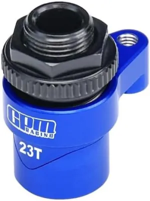 Aluminum 7075 Alloy 23T Servo Saver Set Horn With Built-In Spring For Traxxas 1:16 Mini Maxx 4WD 107154-1 / Mini XRT VXL-3S 108076-1 Monster Truck Upgrades - Blue