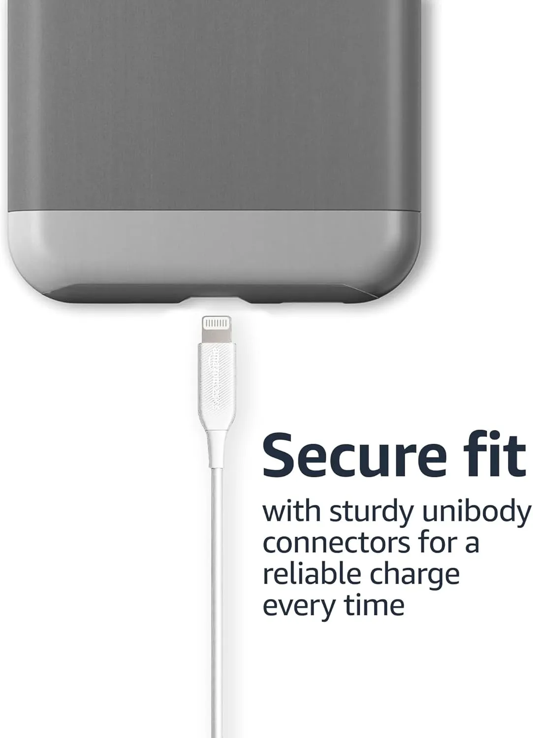 Amazon Basics 2-Pack Fast Charging USB-A to Lightning ABS Durable Charger Cable, MFi Certified for Apple iPhone Charging, iPhone 14 13 12 11 X Xs Pro, Pro Max, Plus, iPad, 6 Foot Length, White