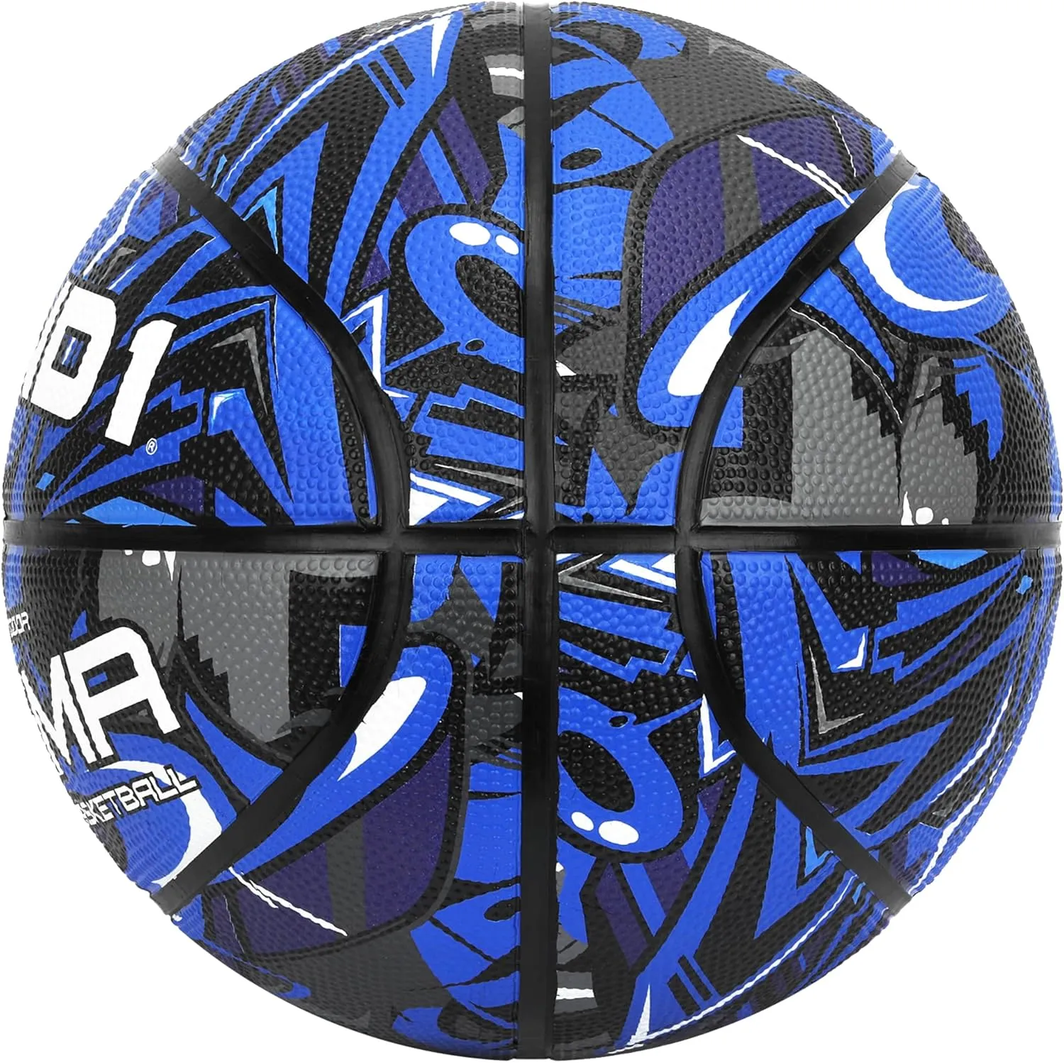 AND1 Enigma Basketball : Youth Sized Rubber Streetball for Indoor and Outdoor Use, Deep Channel Construction and Durability, Includes 10” Pump