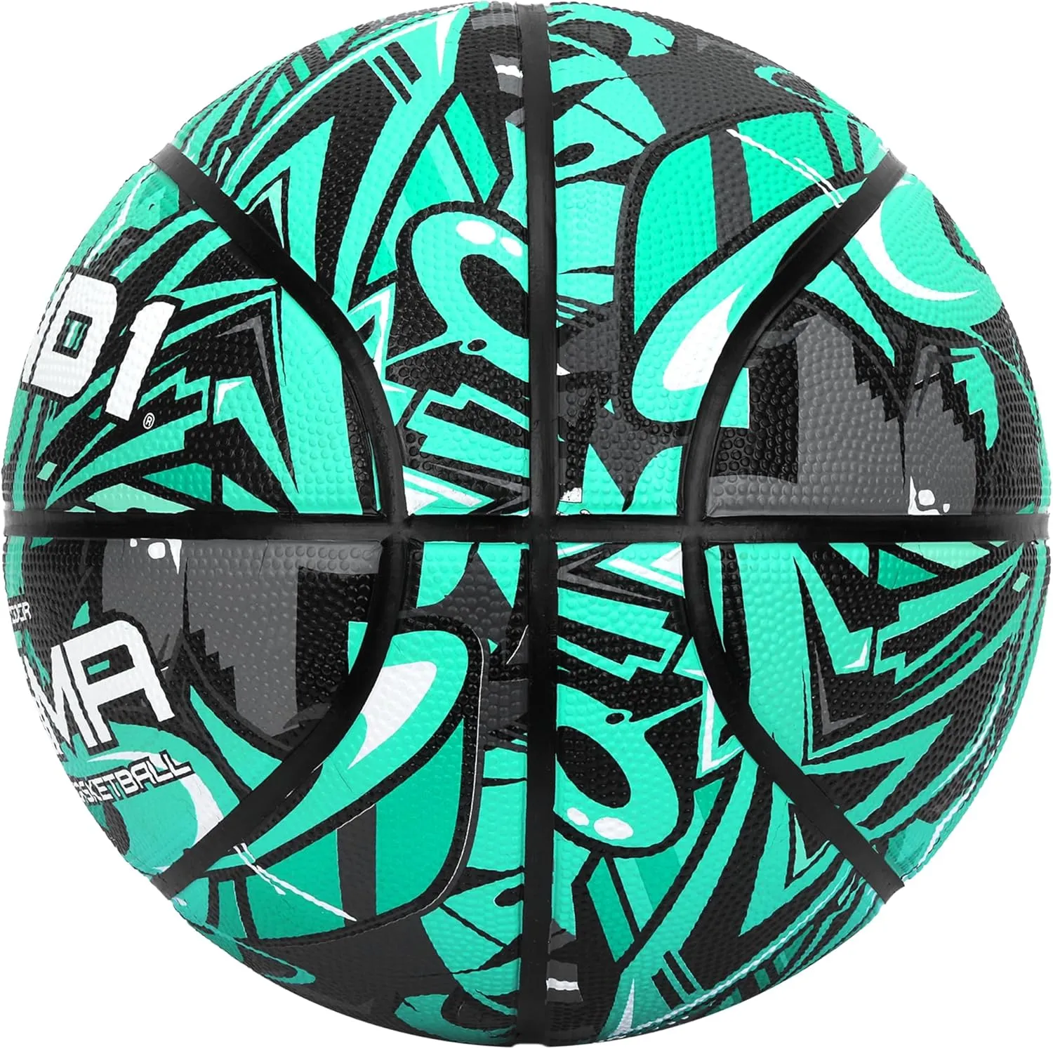 AND1 Enigma Basketball : Youth Sized Rubber Streetball for Indoor and Outdoor Use, Deep Channel Construction and Durability, Includes 10” Pump