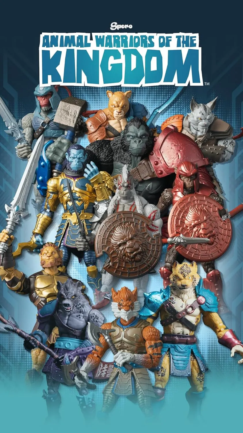 Animal Warriors of the Kingdom - Primal Collection: Wave Two Vero Atlas Figure, 27 Points of Articulation, Accessories Included, Premium Detailing, Ideal for Collectors and Display