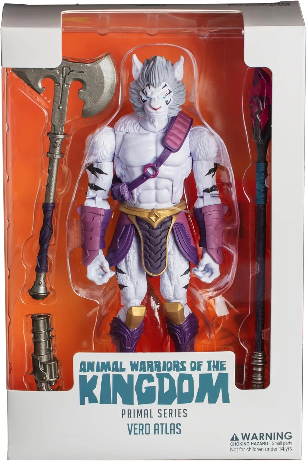 Animal Warriors of the Kingdom - Primal Collection: Wave Two Vero Atlas Figure, 27 Points of Articulation, Accessories Included, Premium Detailing, Ideal for Collectors and Display