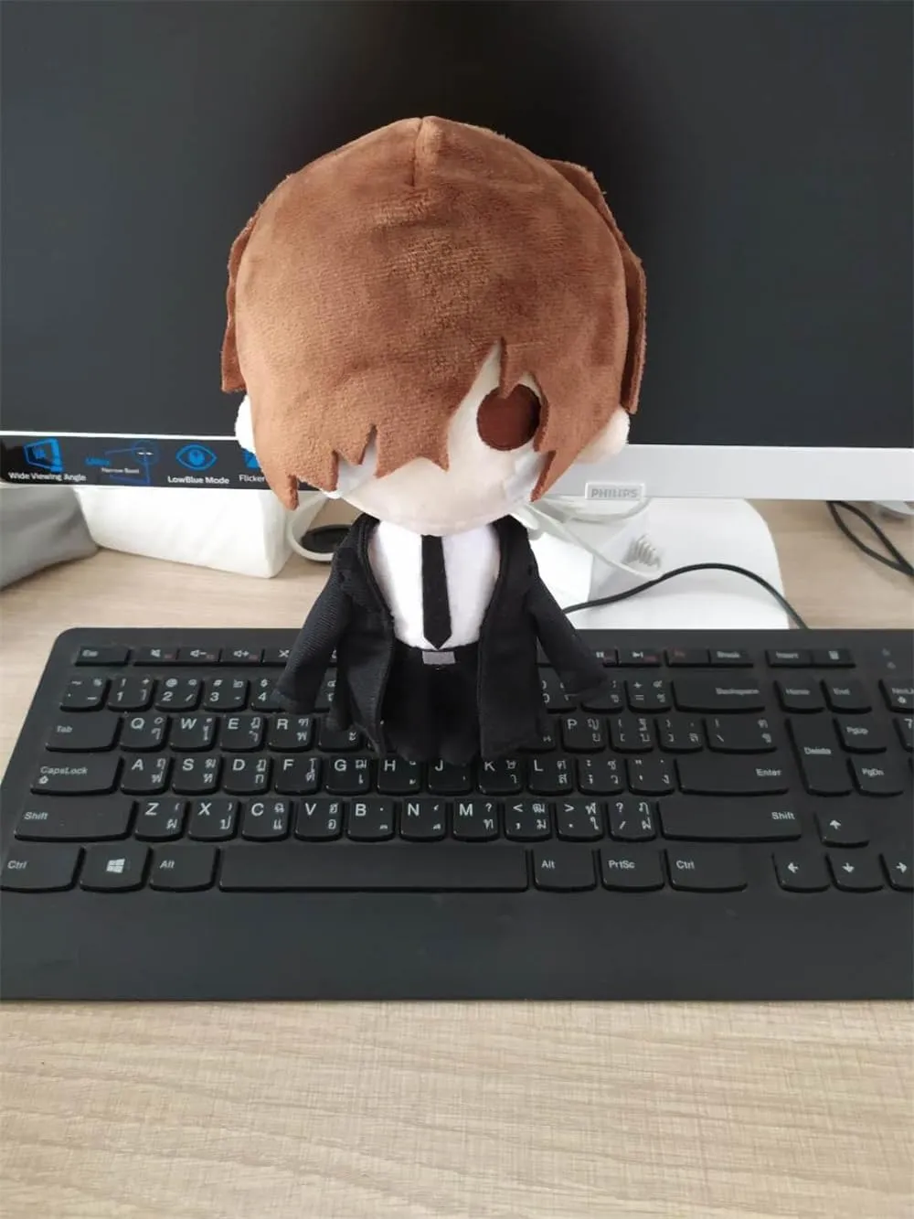 Anime Plush Doll Dazai Osamu Nakahara Chuuya Animal Soft Cartoon Figure Toys Cushions Pillows Xmas Gift（Dazai Osamu B