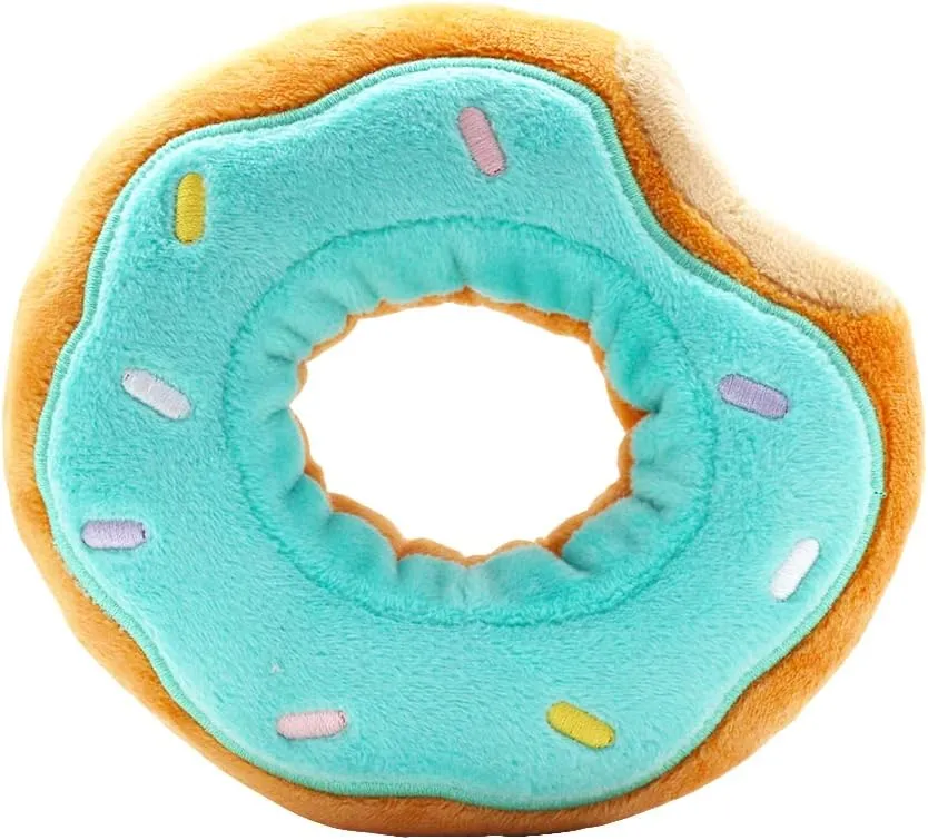 Anirollz Stuffed Animal Plush Toy – 6" Small Donut Doll |Soft, Squishy, Warm, Cute, Comfort, Safe | Birthday Pillow with Kawaii Bunny Rabbit in Mint Donut Bunniroll