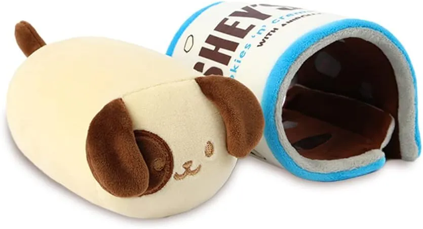 Anirollz Stuffed Animal Plush Toy - Official Hershey Chocolate Toy Blanket Outfitz Doll | Soft, Squishy, Warm, Cute, Comfort, Safe| Pillow with Dog - Valentine's Day Gift 6" Puppiroll