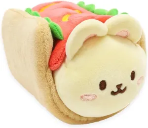 Anirollz Stuffed Animal Plush Toy - Official Roll Blanket Outfitz Doll |Soft, Squishy, Warm, Cute, Comfort, Safe| Hot Dog Pillow with Bunny - Birthday Decorations Gift 6" Bunniroll