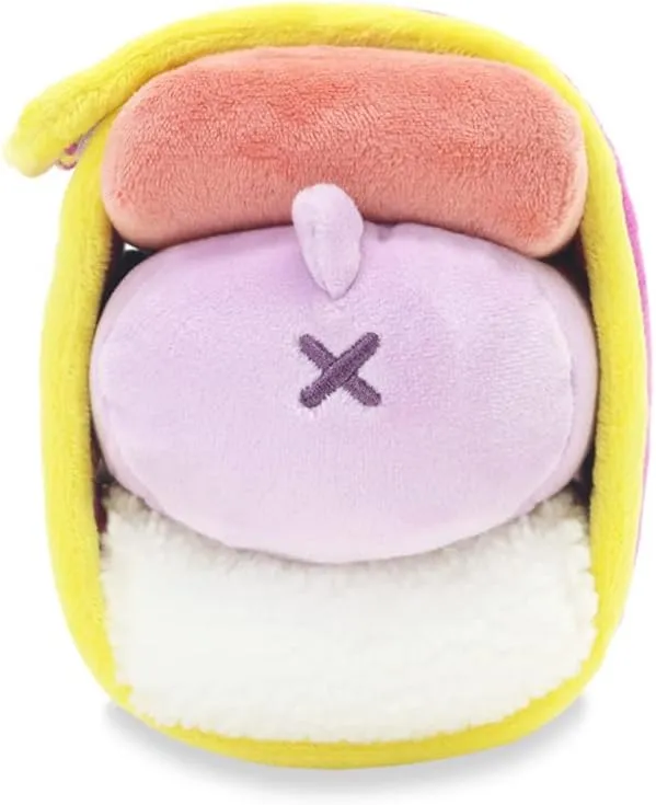 Anirollz Stuffed Animal Plush Toy - Official SPAM Musubi Blanket Outfitz Doll | Soft, Squishy, Warm, Cute, Comfort, Safe| Pillow with Owl - Birthday Decorations Graduation Gift 6" Owlyroll