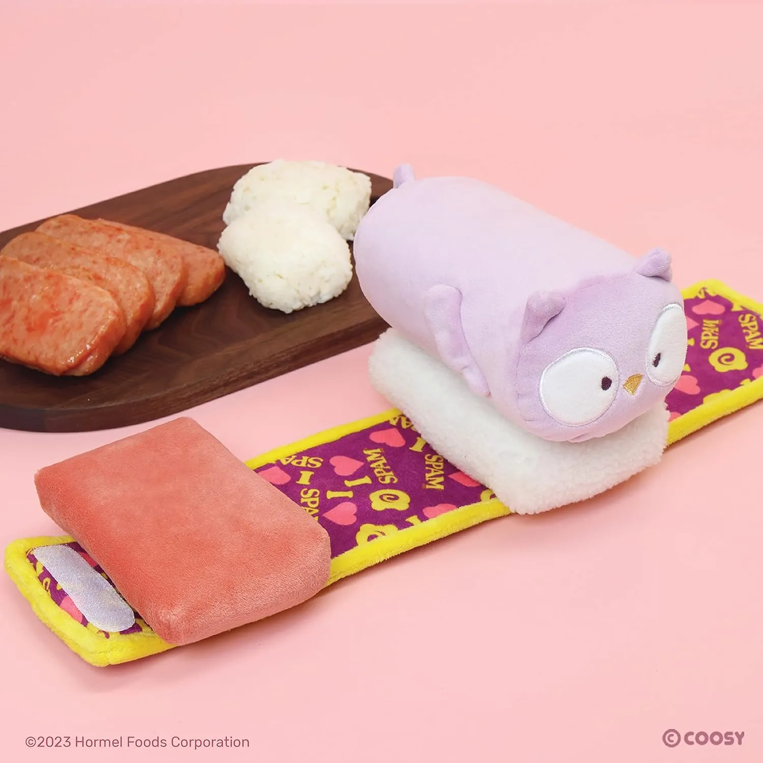 Anirollz Stuffed Animal Plush Toy - Official SPAM Musubi Blanket Outfitz Doll | Soft, Squishy, Warm, Cute, Comfort, Safe| Pillow with Owl - Birthday Decorations Graduation Gift 6" Owlyroll