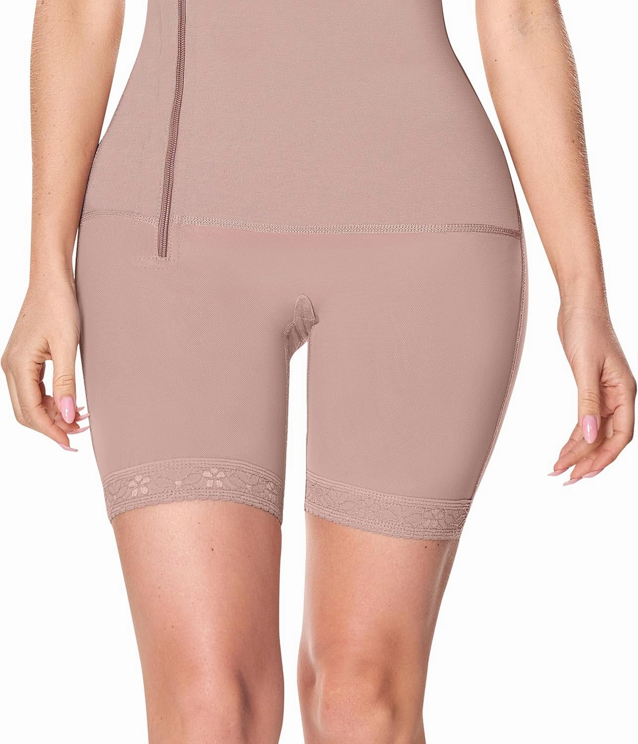 Ann Chery 5148 Shapewear for Women, Colombian Faja, Medium Leg, Tummy Control, Adjustable Straps, Postsurgical, Daily Use
