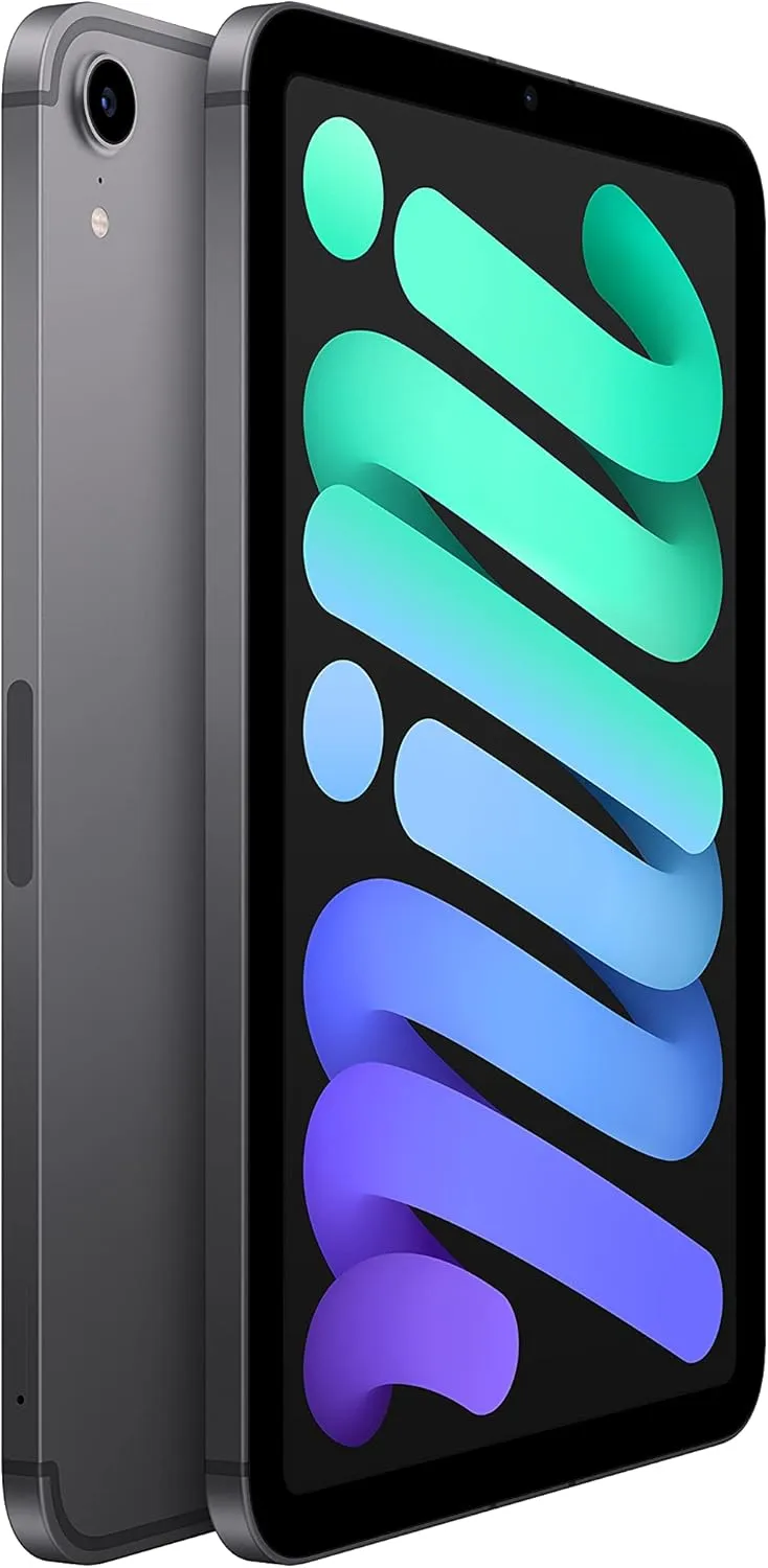 Apple iPad Mini (6th Generation): A15 Bionic, 8.3-inch Liquid Retina Display, 256GB, Wi-Fi 6   5G Cellular, 12MP front/12MP Back Camera, Touch ID, All-Day Battery Life – Space Gray