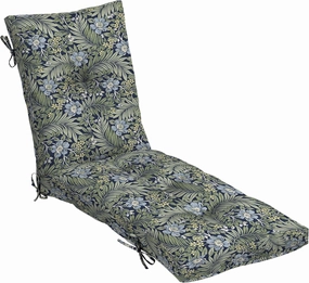Arden Outdoor Plush Modern Tufted Chaise Cushion, 76 x 22, Rain-Proof, Fade Resistant, Tufted Cushion for Chaise Lounger Sapphire Morrison Floral