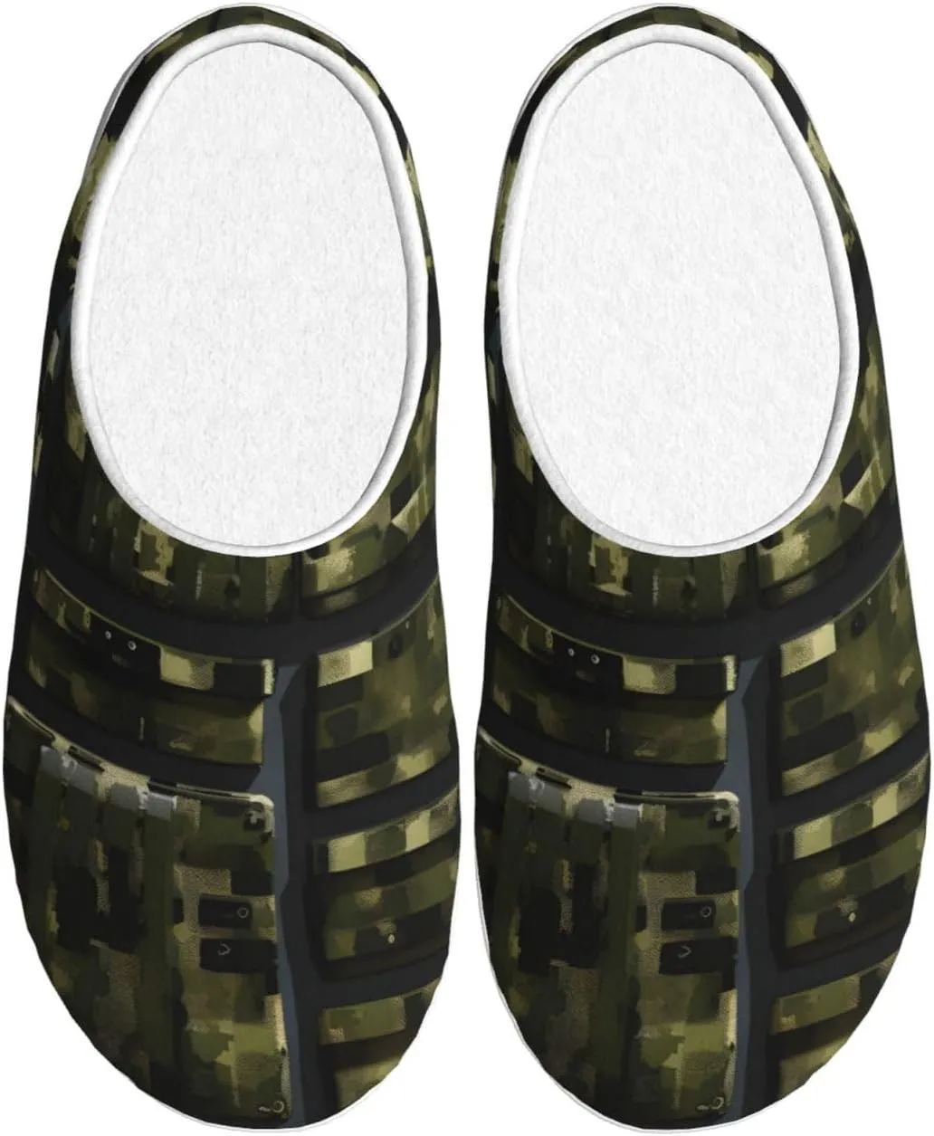 Army Digital Camouflage print Men's Women's Slippers Comfort Closed Toe House Shoes Fall Winter Home Slippers Indoor Scuff