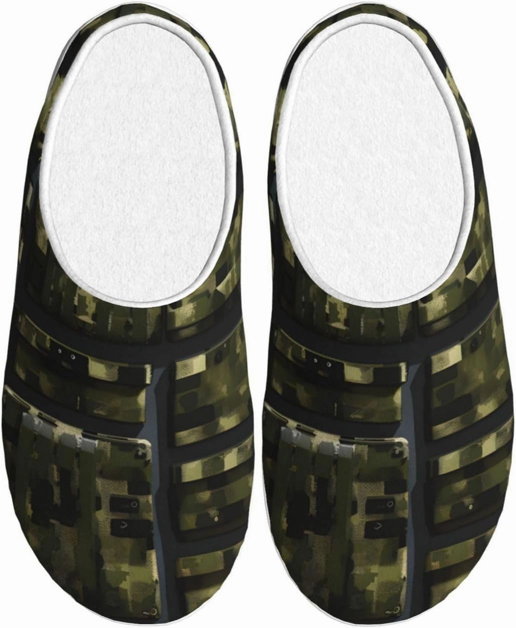 Army Digital Camouflage print Men's Women's Slippers Comfort Closed Toe House Shoes Fall Winter Home Slippers Indoor Scuff