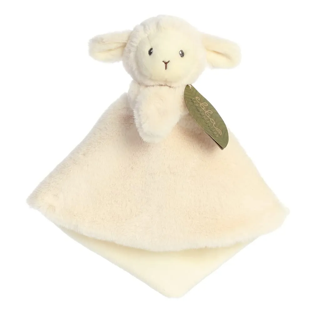 Aurora, 23361, Ebba Baby Eco Laurin Lamb Comforter, 30 cm, Eco-Responsible Plush, White