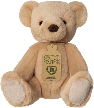 Aurora, 61512, Eco Nation Teddy Bear, Eco-Responsible Plush, Brown