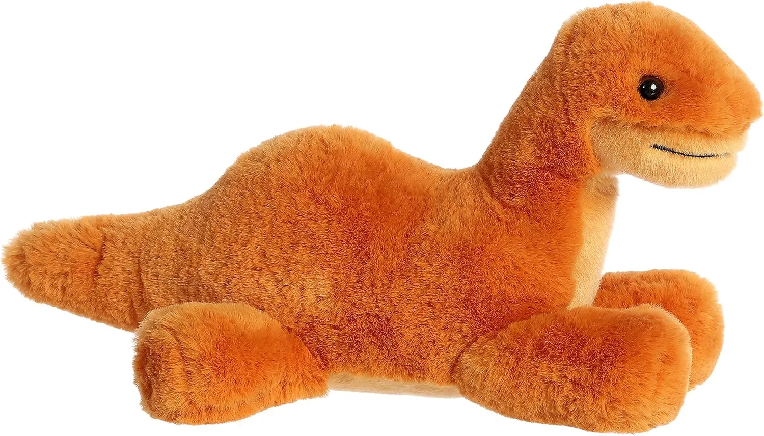 Aurora® Adorable Flopsie™ Brontosaurus Stuffed Animal - Playful Ease - Timeless Companions - Orange 12 Inches