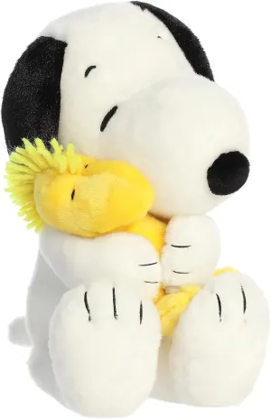 Aurora® Adorable Peanuts® Big Hugs Snoopy™ & Woodstock Stuffed Animal - Officially Licensed Toys for All Snoopy Fans - Nostalgic Gift for Adults and Birthday Celebrations - 12 Inches