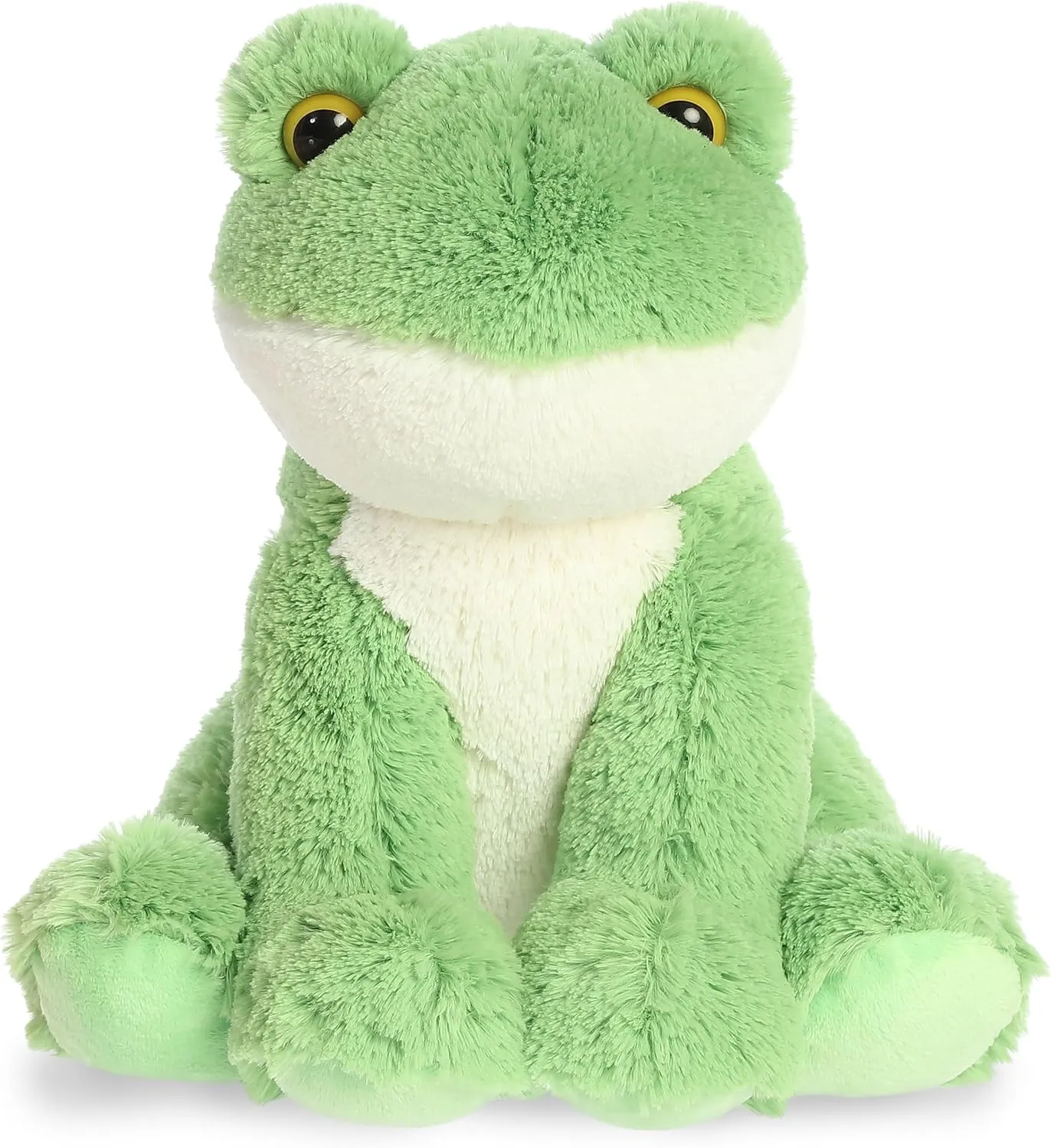 Aurora® Cuddly Frog Stuffed Animal - Cozy Comfort - Endless Snuggles - Green 14 Inches