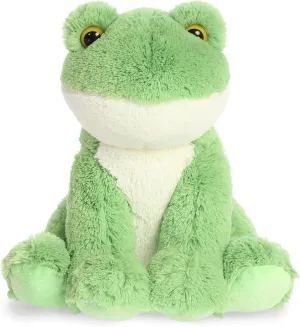 Aurora® Cuddly Frog Stuffed Animal - Cozy Comfort - Endless Snuggles - Green 14 Inches