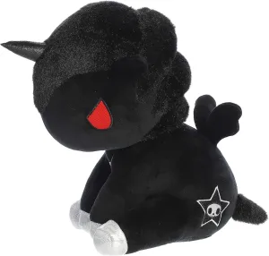 Aurora® Enchanting ©Tokidoki Fumo Stuffed Animal - Bright & Colorful Design - Showpiece Plush - Black 8.5 Inches