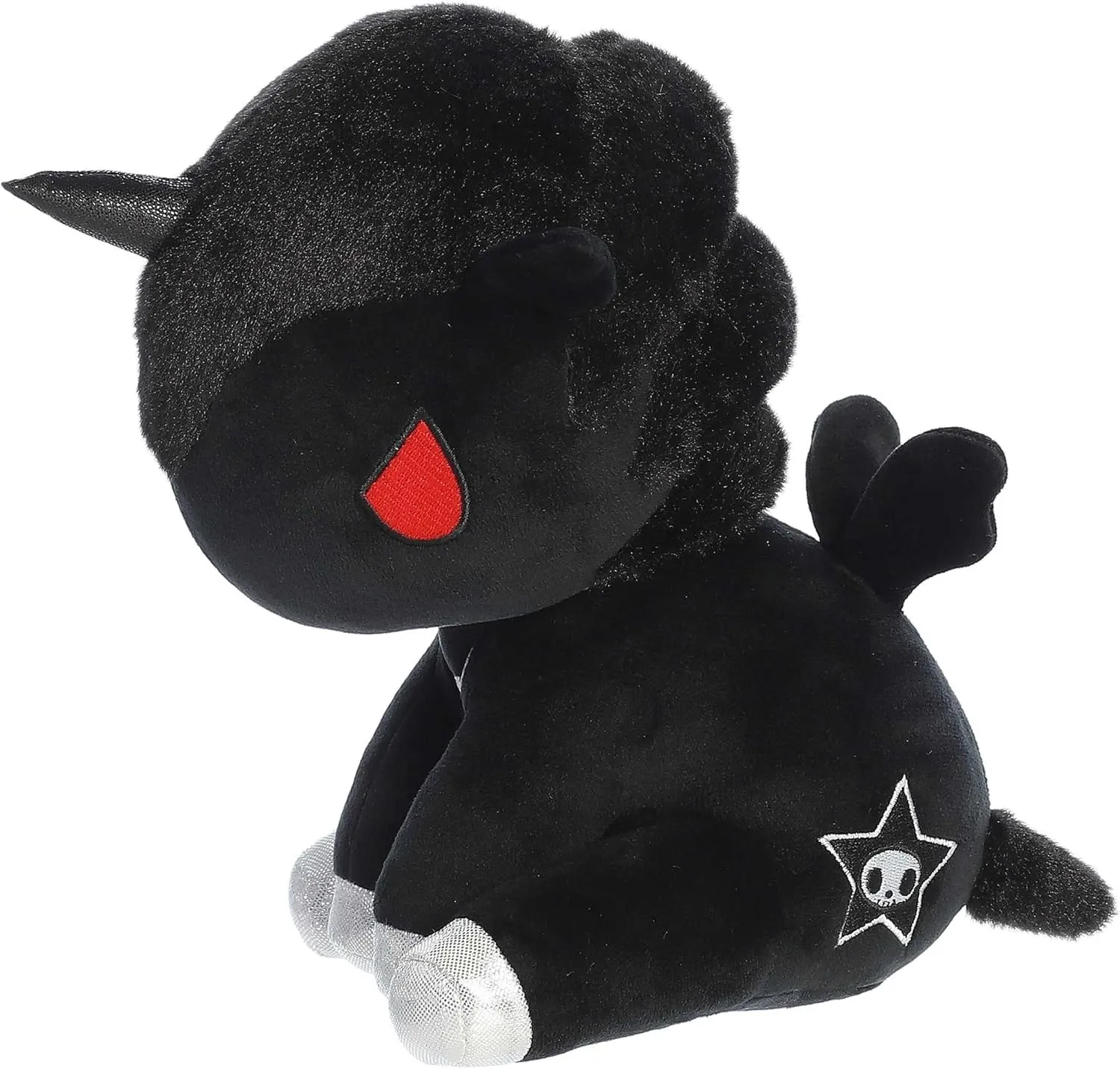 Aurora® Enchanting ©Tokidoki Fumo Stuffed Animal - Bright & Colorful Design - Showpiece Plush - Black 8.5 Inches