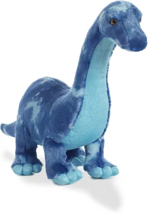 Aurora® Ferocious Dinos & Dragons Brachiosaurus Stuffed Animal - Prehistoric Fun - Cuddly Companions - Blue 18.5 Inches