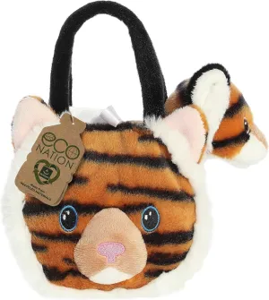 Aurora® Responsibly Made Eco Nation™ Baby Tiger Stuffed Animal - Ideal for Playtime Adventures - Perfect for Birthdays or Just Because - Orange 6 Inches