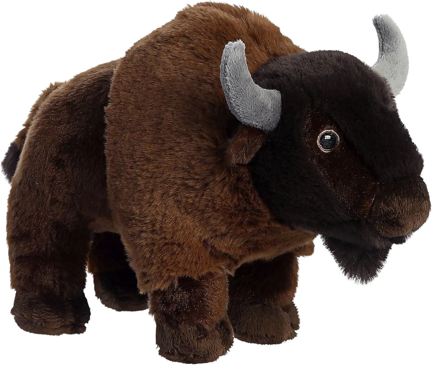 Aurora® Responsibly Made Eco Nation™ Bison Stuffed Animal - Ideal for Playtime Adventures - Perfect for Birthdays or Just Because - Brown 9 Inches