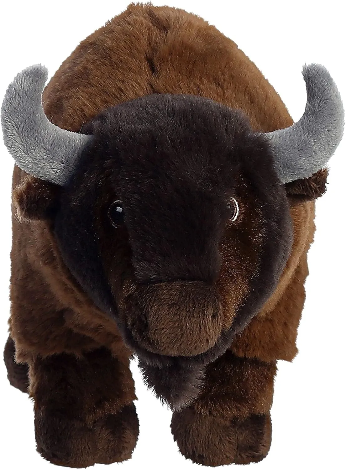 Aurora® Responsibly Made Eco Nation™ Bison Stuffed Animal - Ideal for Playtime Adventures - Perfect for Birthdays or Just Because - Brown 9 Inches