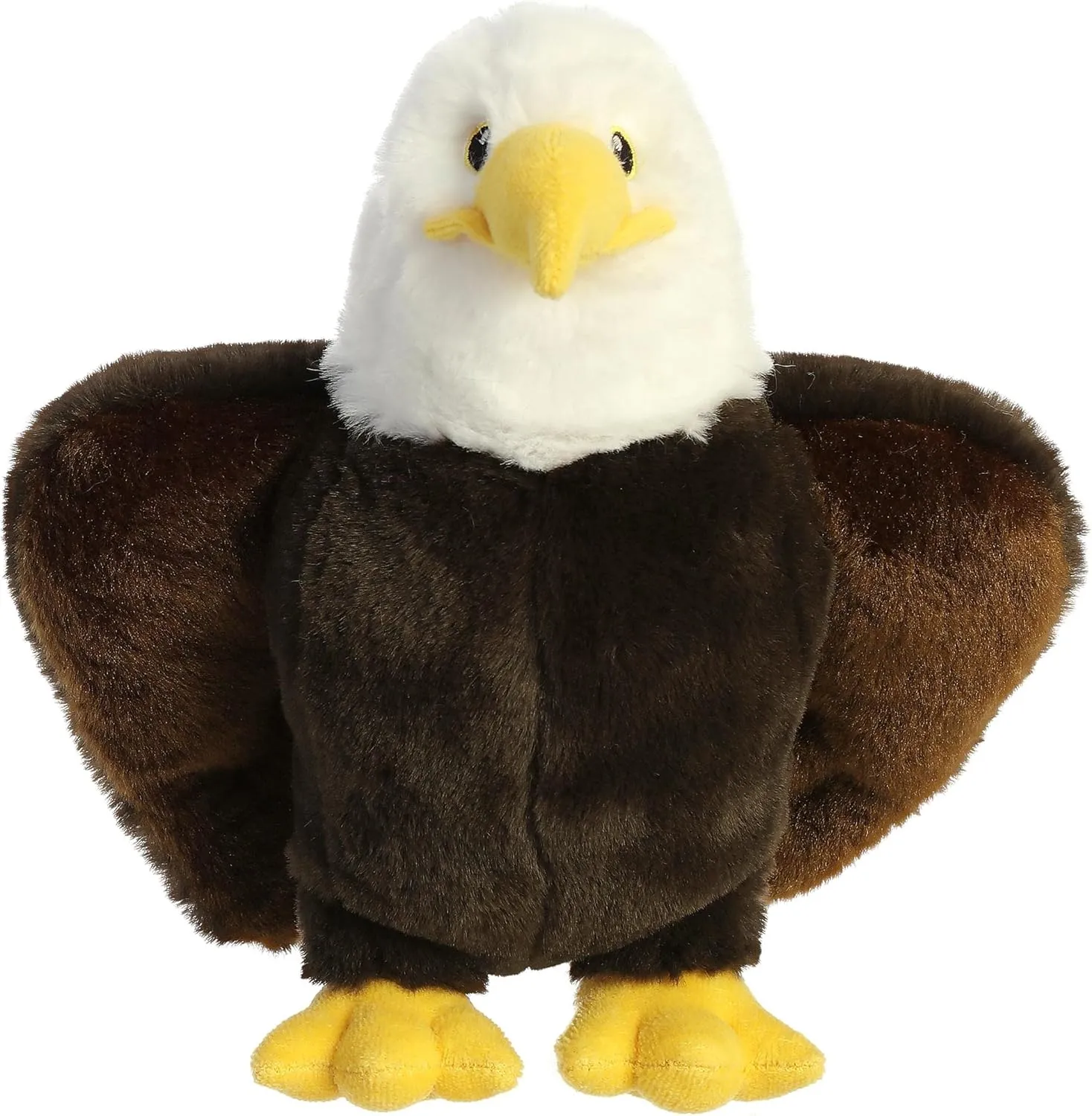 Aurora® Responsibly Made Eco Nation™ Eagle Stuffed Animal - Ideal for Playtime Adventures - Perfect for Birthdays or Just Because - Brown 9.5 Inches